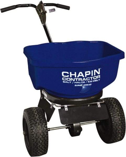 Chapin - 80 Lb Powder Coated Steel Walk Behind Broadcast Landscape Spreader - 14" Pneumatic Wheels - All Tool & Supply