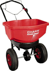 Chapin - 80 Lb Powder Coated Steel Walk Behind Broadcast Landscape Spreader - 12" Pneumatic Wheels - All Tool & Supply