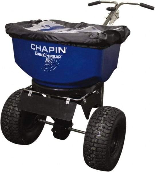 Chapin - 100 Lb Stainless Steel Walk Behind Broadcast Landscape Spreader - 14" Pneumatic Wheels - All Tool & Supply