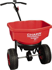 Chapin - 80 Lb Powder Coated Steel Walk Behind Broadcast Landscape Spreader - 12" Pneumatic Wheels - All Tool & Supply