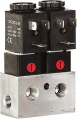 ARO/Ingersoll-Rand - 1/8", CAT Series 3-Way 2-Position Bar Manifold Stacking Solenoid Valve - 24 VDC, 0.062 CV Rate, 3.275" High x 3" Long - All Tool & Supply