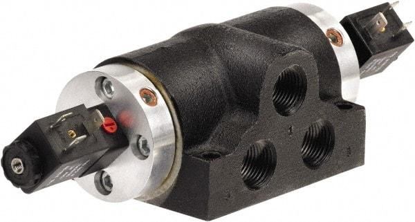 ARO/Ingersoll-Rand - 1" Inlet x 1" Outlet, Solenoid Actuator, Solenoid Return, 2 Position, Body Ported Solenoid Air Valve - 280 CFM, 120 VAC Input, 7.8 CV, 4 Way, 150 psi, 180° Max Temp, -10° Min Temp - All Tool & Supply