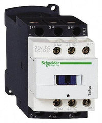 Schneider Electric - 3 Pole, 48 Coil VAC at 50/60 Hz, 12 Amp at 440 VAC and 25 Amp at 440 VAC, Nonreversible IEC Contactor - 1 Phase hp: 1 at 115 VAC, 2 at 230/240 VAC, 3 Phase hp: 10 at 575/600 VAC, 3 at 200/208 VAC, 3 at 230/240 VAC, 7.5 at 460/480 VAC - All Tool & Supply