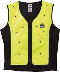 Ergodyne - Size XL, Lime Cooling Vest - 44 to 47" Chest, Zipper Front, Polyester - All Tool & Supply