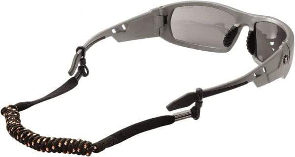 Ergodyne - Black Coil Eyewear Lanyard - Nylon & Elastic, Compatible with All Eyewear - All Tool & Supply