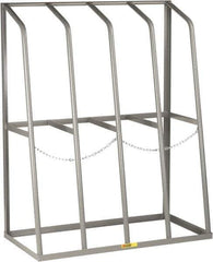 Little Giant - 4 Bay, 1,500 Lb Capacity, Gray Vertical Bar Storage Rack - 48" Wide x 60" High x 24" Deep - All Tool & Supply