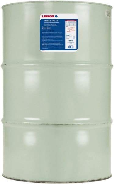 Lenox - CF 100, 55 Gal Drum Cutting & Sawing Fluid - Water Soluble, For Drilling, Grinding, Milling, Tapping - All Tool & Supply