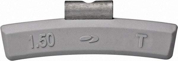 Value Collection - 2.25 oz TPS Wheel Weight - Gray, Plastic/Steel, For Use with Automotive & Light Trucks - All Tool & Supply