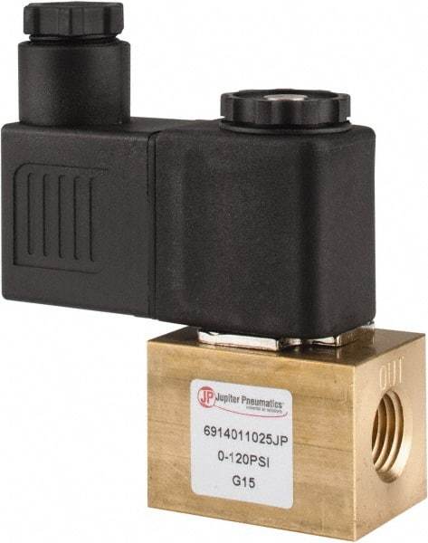 PRO-SOURCE - 1/4", 2/2 Way Square Body Stacking Solenoid Valve - 110 VAC, 0.18 CV Rate, 2.95" High x 2.64" Long - All Tool & Supply