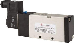 PRO-SOURCE - 3/8", 3/2 Way Single Stacking Solenoid Valve - 110 VAC, 1.38 CV Rate, 2.81" High x 6.22" Long - All Tool & Supply