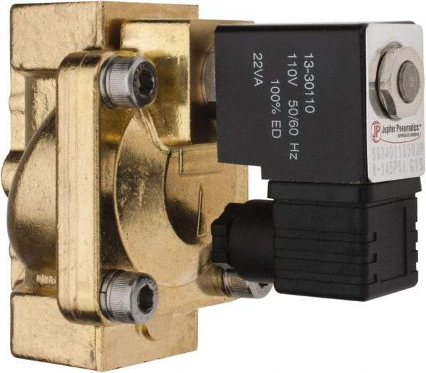 PRO-SOURCE - 3/4", 2/2 Way Stacking Solenoid Valve - 110 VAC, 12 CV Rate, 4.98" High x 3.78" Long - All Tool & Supply