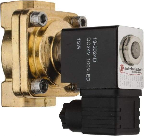 PRO-SOURCE - 3/4", 2/2 Way Stacking Solenoid Valve - 24 VDC, 8.78 CV Rate, 4.21" High x 3.54" Long - All Tool & Supply