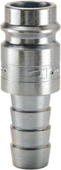 Parker - Hose Barb European High Flow Pneumatic Hose Connector - Steel, 3/8" Body Diam, 3/8" Hose ID - All Tool & Supply