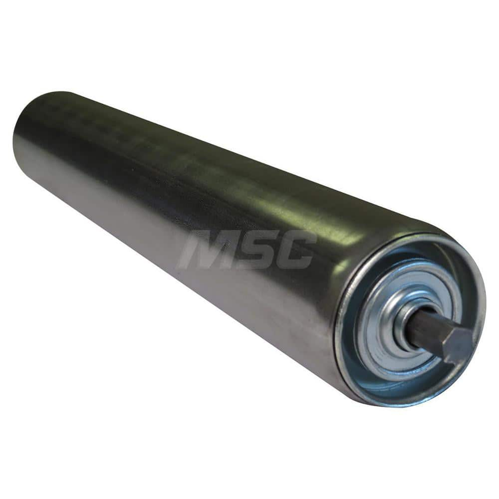 Roller Skids; Roller Material: Galvanized Steel; Load Capacity: 196; Color: Chrome; Finish: Natural; Compatible Surface Type: Smooth; Roller Length: 39.0000 in; Roller Width: 2.5000; Roller Height: 2.5 in; Roller Diameter: 2.5000; Overall Height: 2.5 in;