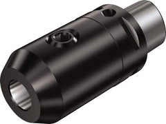 Sandvik Coromant - C6 Outside Modular Connection, 1-1/2" Hole Diam, Capto to Weldon Straight Shank Adapter - 90mm Projection, 61.3mm Nose Diam, 128mm OAL, Through Coolant - Exact Industrial Supply