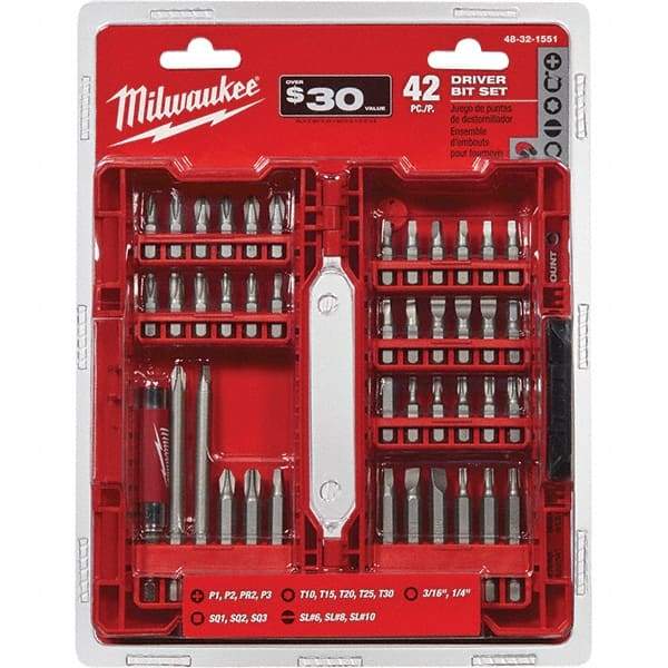 Milwaukee Tool - Power & Impact Screwdriver Bit Sets Point Type: Assorted Bit Type: Driver - All Tool & Supply