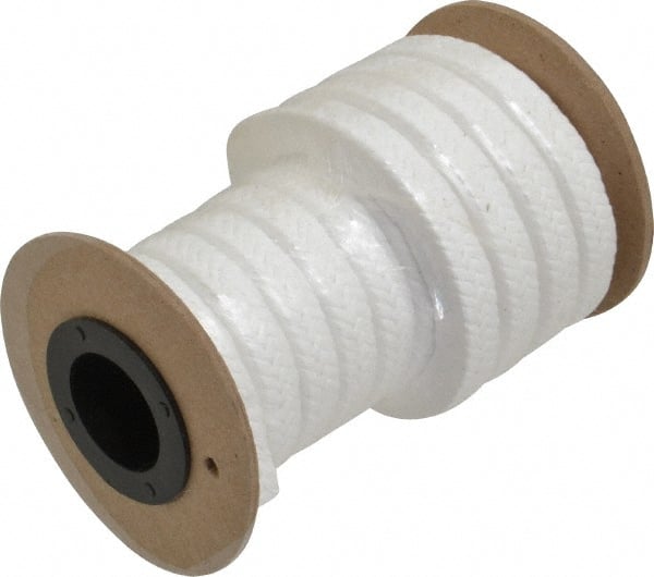 Made in USA - 3/8" x 4.2' Spool Length, PTFE/Sanitary Compression Packing - All Tool & Supply