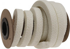 Made in USA - 1/2" x 6.9' Spool Length, PTFE/Synthetic Fiber Compression Packing - All Tool & Supply