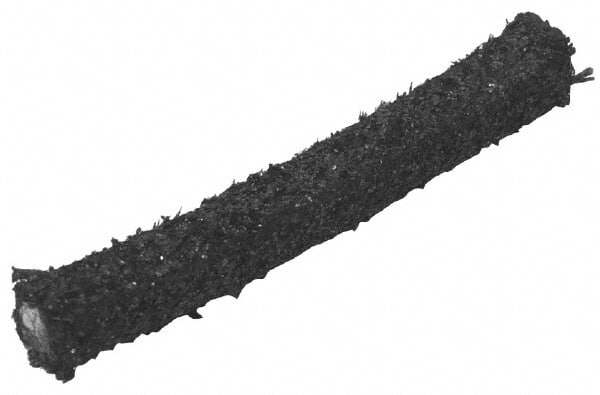 Made in USA - 3/16" x 31.2' Spool Length, Wire-Inserted Carbon Fiber Compression Packing - All Tool & Supply