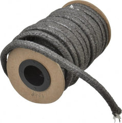 Made in USA - 1/4" x 25.6' Spool Length, Wire-Inserted Carbon Fiber Compression Packing - All Tool & Supply