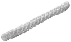 Made in USA - 1" Diam Fiberglass Rope Gasketing - White, Cut to Length - All Tool & Supply