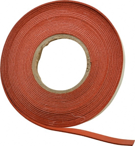 Made in USA - 30' x 1/2" x 3/32" Tan-Orange Silicone Foam Roll - All Tool & Supply