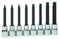 8 Piece - 3/8" Drive - Ball Hex Long Bit Socket Set - All Tool & Supply