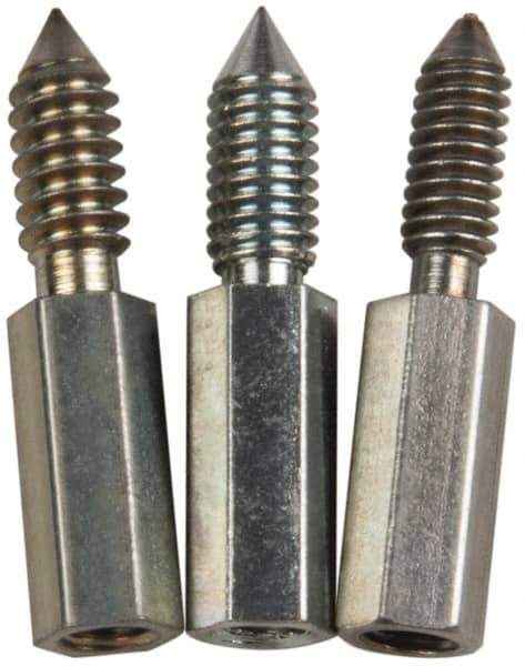 Made in USA - 3 Piece Flexible/Rigid Lantern Gland Thread Adapter Packing Tool Tip Set - 8-32, 10-24, 10-32 Thread, For 7-1/2" Flexible or 6" Rigid Shaft Packing Tools - All Tool & Supply