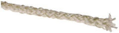 Made in USA - 1/8" Diam Fiberglass Rope Gasketing - White, Cut to Length - All Tool & Supply