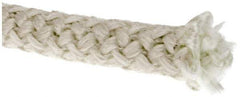 Made in USA - 5/8" Diam Fiberglass Rope Gasketing - White, Cut to Length - All Tool & Supply