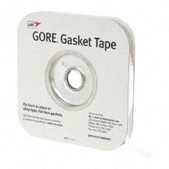 Made in USA - 0.04" Thick x 1/2" Wide, Gore-Tex Gasket Tape - 50' Long, White - All Tool & Supply