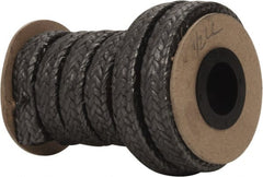 Made in USA - 1/2" x 5.2' Spool Length, Graphite Yarn Compression Packing - All Tool & Supply