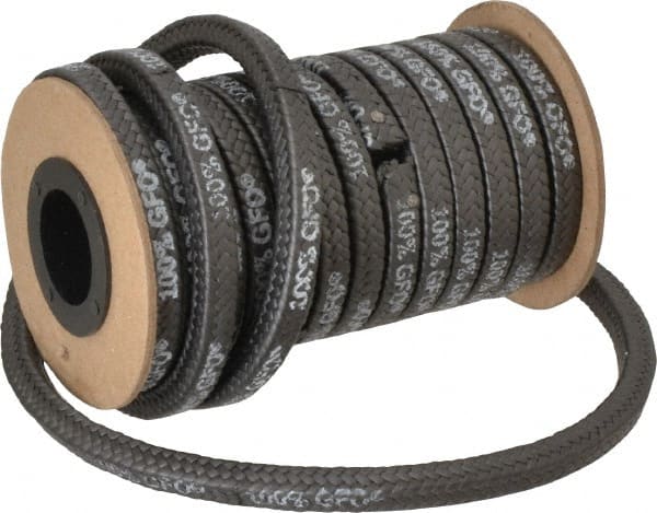 Made in USA - 5/16" x 14.2' Spool Length, 100% GFO Fiber Compression Packing - All Tool & Supply