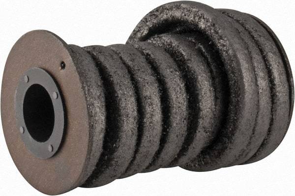 Made in USA - 3/8" x 5-1/2' Spool Length, Graphite Impregnated Aramid Compression Packing - 1,800 Max psi, -50 to 600° F, Gray - All Tool & Supply