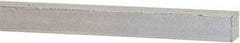 Made in USA - 12" Long x 3/8" High x 3/8" Wide, Zinc-Plated Oversized Key Stock - C1018 Steel - All Tool & Supply