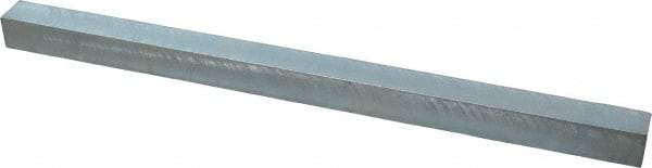 Made in USA - 12" Long x 11/16" High x 11/16" Wide, Zinc-Plated Oversized Key Stock - C1018 Steel - All Tool & Supply