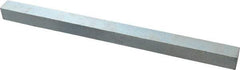 Made in USA - 12" Long x 3/4" High x 3/4" Wide, Zinc-Plated Oversized Key Stock - C1018 Steel - All Tool & Supply