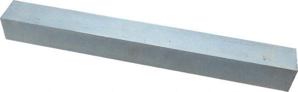 Made in USA - 12" Long x 1-1/4" High x 1-1/4" Wide, Zinc-Plated Oversized Key Stock - C1018 Steel - All Tool & Supply