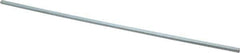 Made in USA - 12" Long, Zinc-Plated Step Key Stock for Shafts - C1018 Steel - All Tool & Supply