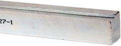 Made in USA - 12" Long, Zinc-Plated Step Key Stock for Shafts - C1018 Steel - All Tool & Supply