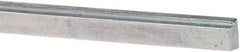 Made in USA - 12" Long, Zinc-Plated Step Key Stock for Gears - C1018 Steel - All Tool & Supply