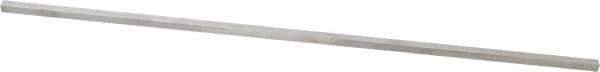 Made in USA - 12" Long x 3/16" High x 3/16" Wide, Undersized Key Stock - Type 316 Stainless Steel - All Tool & Supply