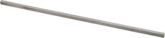 Made in USA - 12" Long x 1/4" High x 1/4" Wide, Undersized Key Stock - Type 316 Stainless Steel - All Tool & Supply