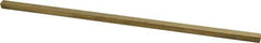 Made in USA - 12" Long x 5/16" High x 5/16" Wide, Over/Undersized Key Stock - Alloy 360 Brass - All Tool & Supply