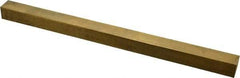 Made in USA - 12" Long x 3/4" High x 3/4" Wide, Over/Undersized Key Stock - Alloy 360 Brass - All Tool & Supply