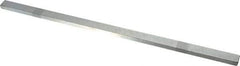 Made in USA - 12" Long, Zinc-Plated Oversized Key Stock - C1045 Steel - All Tool & Supply