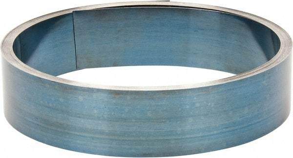 Value Collection - 0.004 Inch Thick x 2 Inch Wide x 60 Ft. Long, Spring Steel Coil - 1095 Blue Tempered Steel - All Tool & Supply