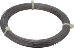 Value Collection - 6 Gage, 0.016 Inch Diameter x 366 Ft. Long, High Carbon Steel, Tempered Music Wire Coil - ASTM A228, 1/4 Lb. Shipping Weight - All Tool & Supply