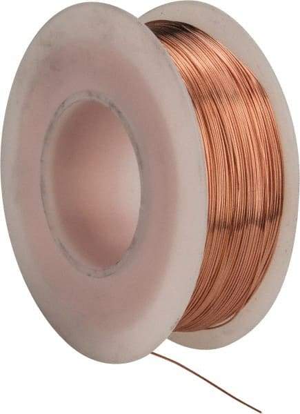 Made in USA - 28 Gage, 0.0126" Diameter x 498' Long, Bare, Copper Bus Bar Wire - Pure Copper (ASTM B3) - All Tool & Supply