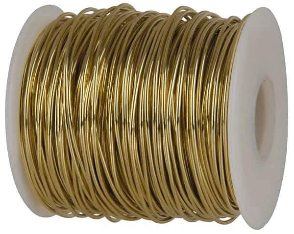 Made in USA - 14 Gage, 0.064 Inch Diameter x 415 Ft. Long, Soft Brass Wire - 5 Lb. Shipping Weight - All Tool & Supply